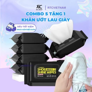 【MUA 5 TẶNG 1】Khăn ướt lau giày sạch nhanh, đa năng [480 tờ] Lau giày dép, túi xách, bếp nấu