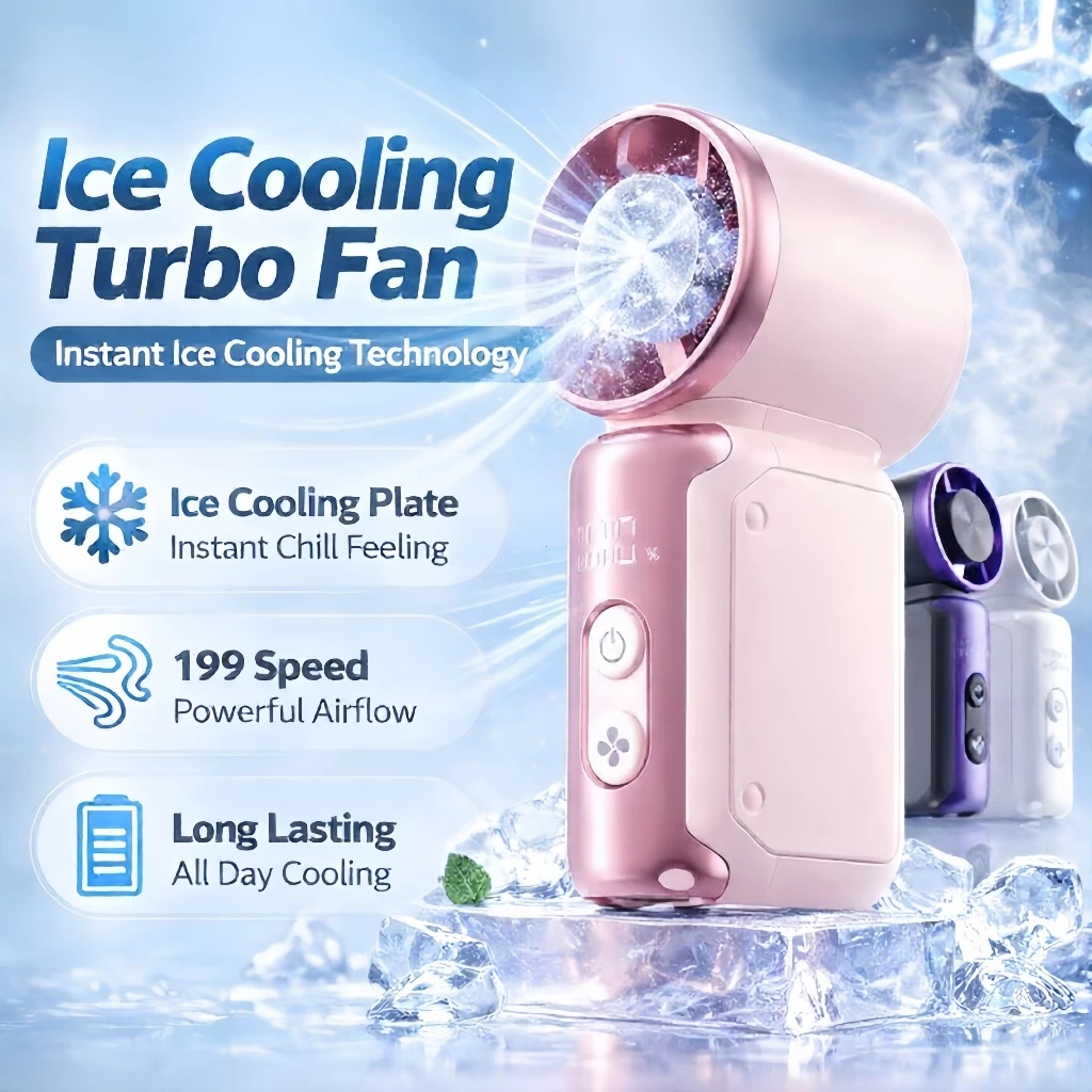 Quạt Mini Tích Điện 2026 – Pin Lâu, Gió Mạnh, Mát Lạnh Suốt Ngày, Siêu Nhỏ Gọn Tiện Mang Theo | BigBuy360 - bigbuy360.vn