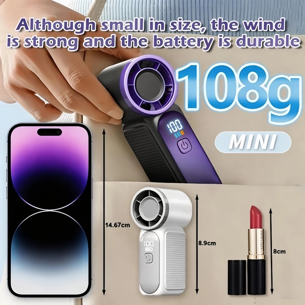 Quạt Mini Tích Điện 2026 – Pin Lâu, Gió Mạnh, Mát Lạnh Suốt Ngày, Siêu Nhỏ Gọn Tiện Mang Theo | BigBuy360 - bigbuy360.vn