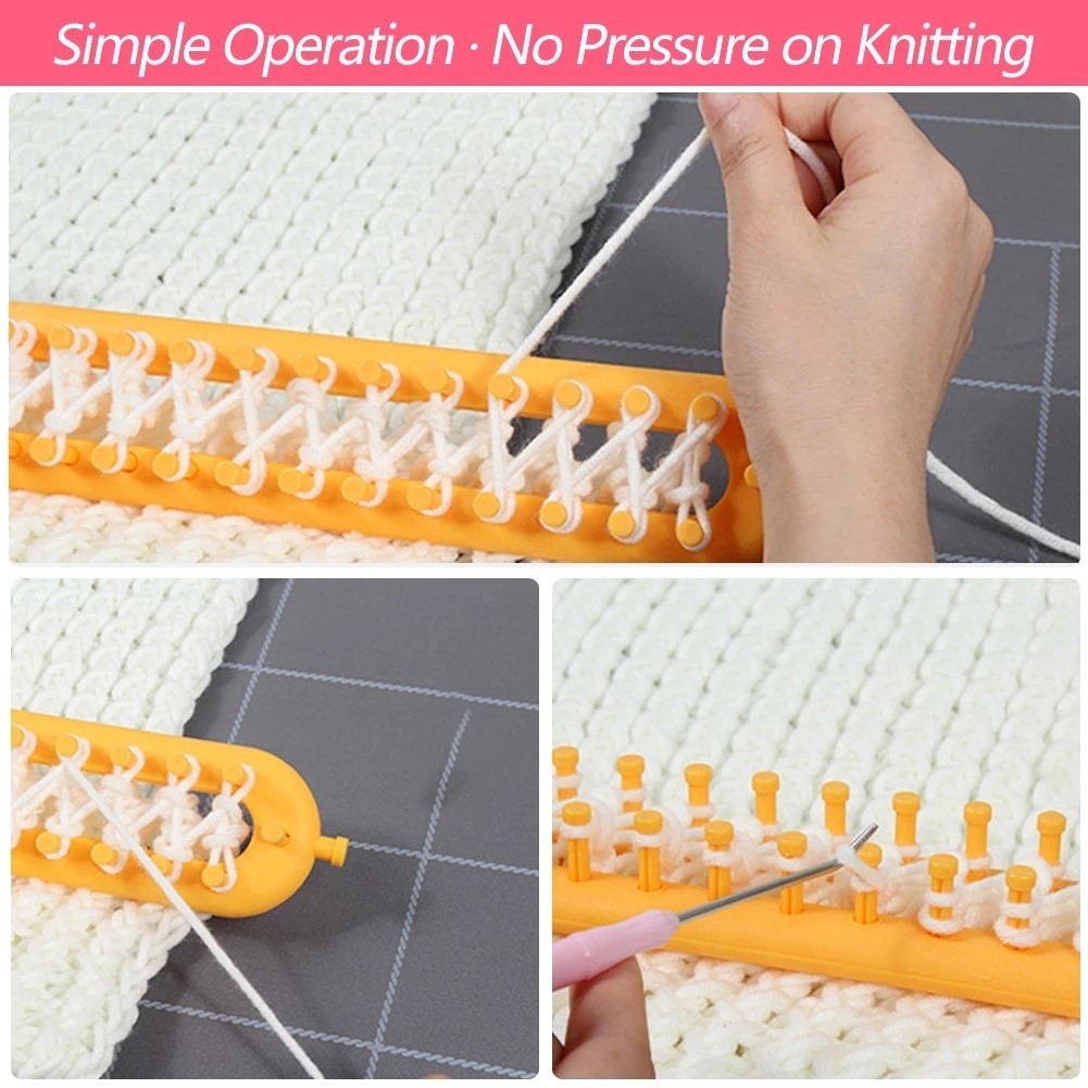 Khung loom đan khăn - Bộ dụng cụ đan khăn len đơn giản | Tiệm Len Của Sam - Sam Crochet