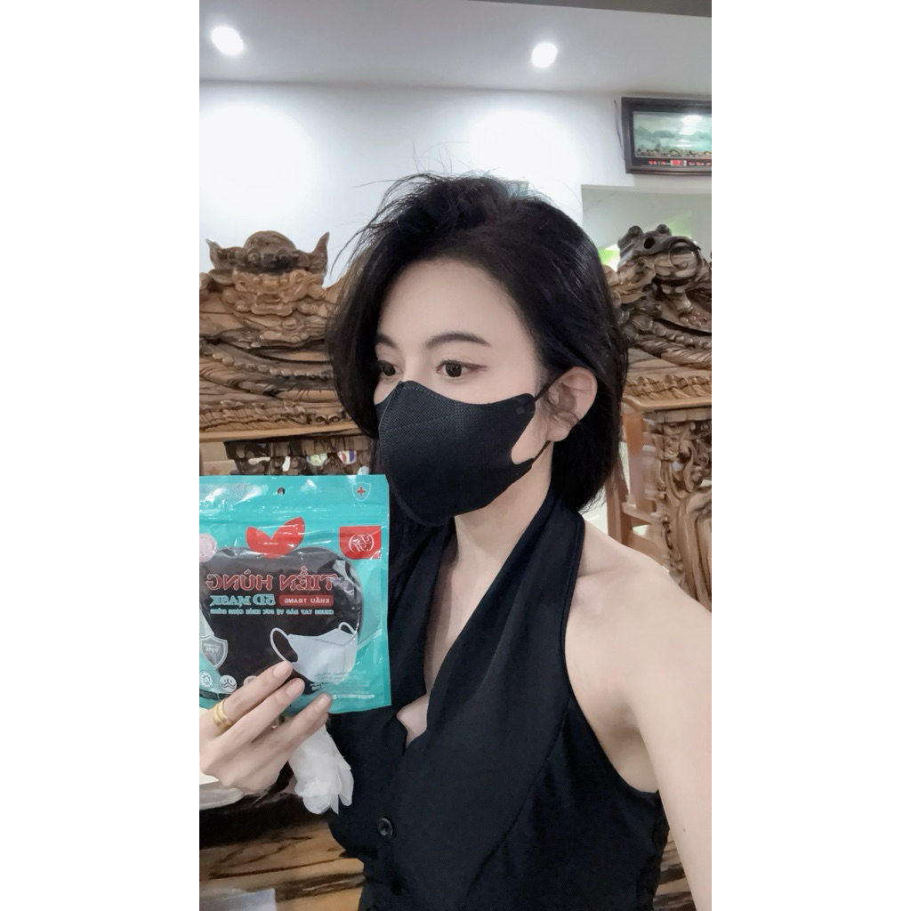 Thùng 500 Cái Khẩu Trang 5D Tiến Hùng Cao Cấp | Form Hàn Quốc | Thoáng Khí Không Bí | Mask 5D Ôm Mặt