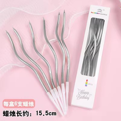 [SIÊU RẺ❤️] – Combo 10 Vỉ Nến xoắn dài - Trang trí bánh sinh nhật bánh kem DUHA 046