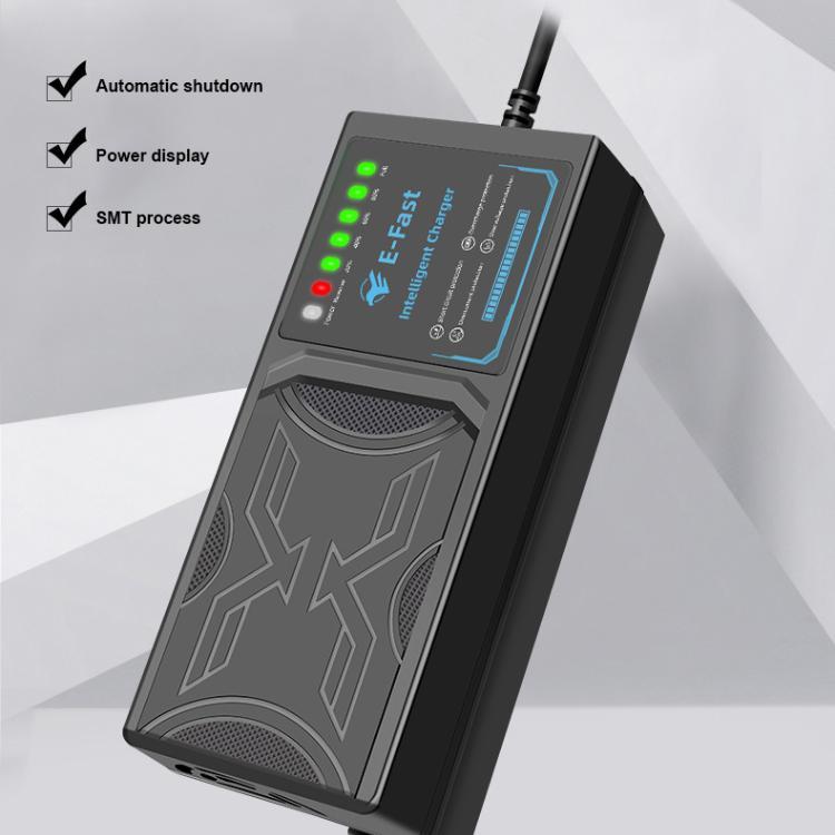 Sạc xe điện E-Fast chống cháy thông minh tự động ngắt khi đầy chống phù bình 48V 12Ah 20Ah 60V