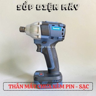 Máy chuyên vít búa pin 21V Makita lực siết 450Nm động cơ không chổi than chân pin phổ thông