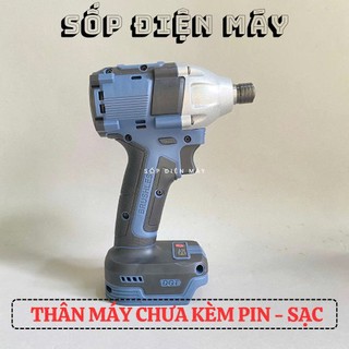 Máy chuyên vít búa pin 21V Makita lực siết 450Nm động cơ không chổi than chân pin phổ thông