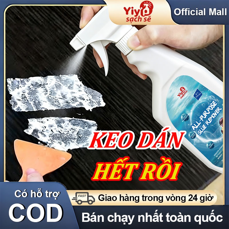 Chất tẩy keo mặt bàn - không thể thiếu cho mặt bàn văn phòng, bàn ăn, bàn học, không làm hỏng bề mặt.