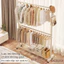 Kệ Treo Quần Áo 2 Giàn Giá Treo Đen/Trắng treo túi xách, hộp, giày dép Kệ Quần Áo Siêu dễ cài đặt