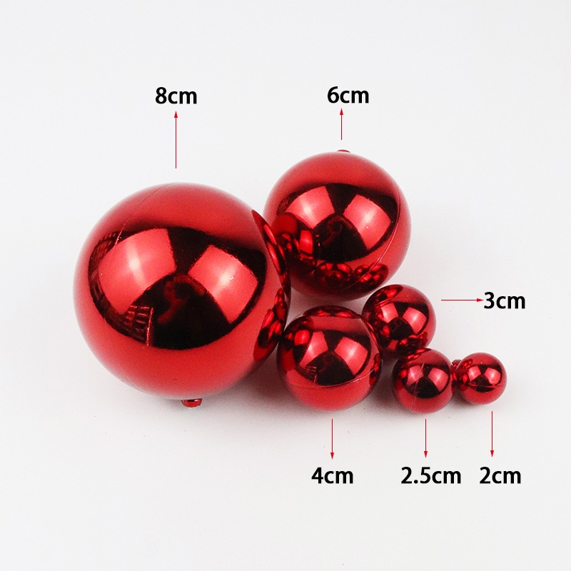 Combo 10 Set 3 Bi Nhựa Trang trí bánh kem, trang trí bánh kem, trang trí bánh sinh nhật, trang trí Noel lễ tết DUHA 068