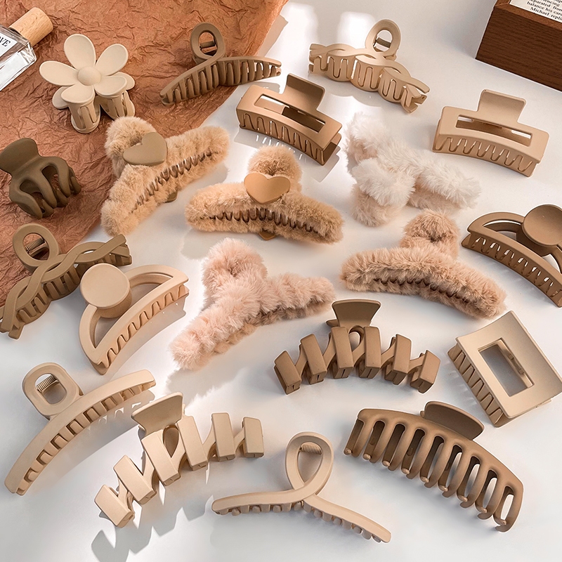 Kẹp Tóc Set Basic Nhiều Món Đa Dạng – Kẹp Tóc Nữ Nhám Lì & Lông Vũ Style Hàn Quốc