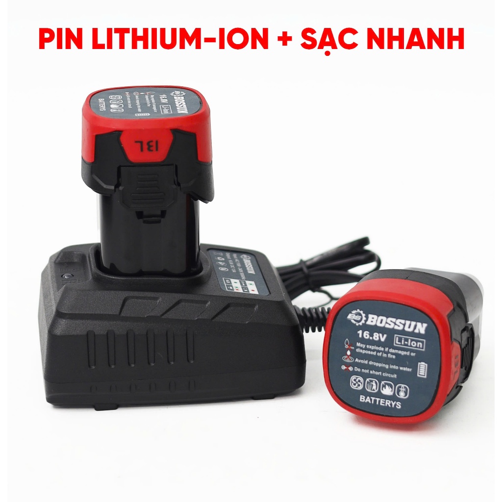 Máy bắn vít chuyên dụng 160N( ĐẦU GÀI 1/4) - BOSSUN BS-SD160PRO Không chổi than  4 Cấp độ 5 chế độ thông minh, LED 360