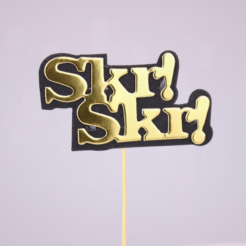[Rẻ Vô Địch] - Set Cắm Giấy Chư SKR, Đô La - Trang Trí Bánh Sinh Nhật Bánh Kem DUHA 072