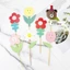 Set Thẻ Cắm Kraft Giấy Trang Trí Bánh Sinh Nhật, Cờ Giấy Cắm Bán DUHA 073