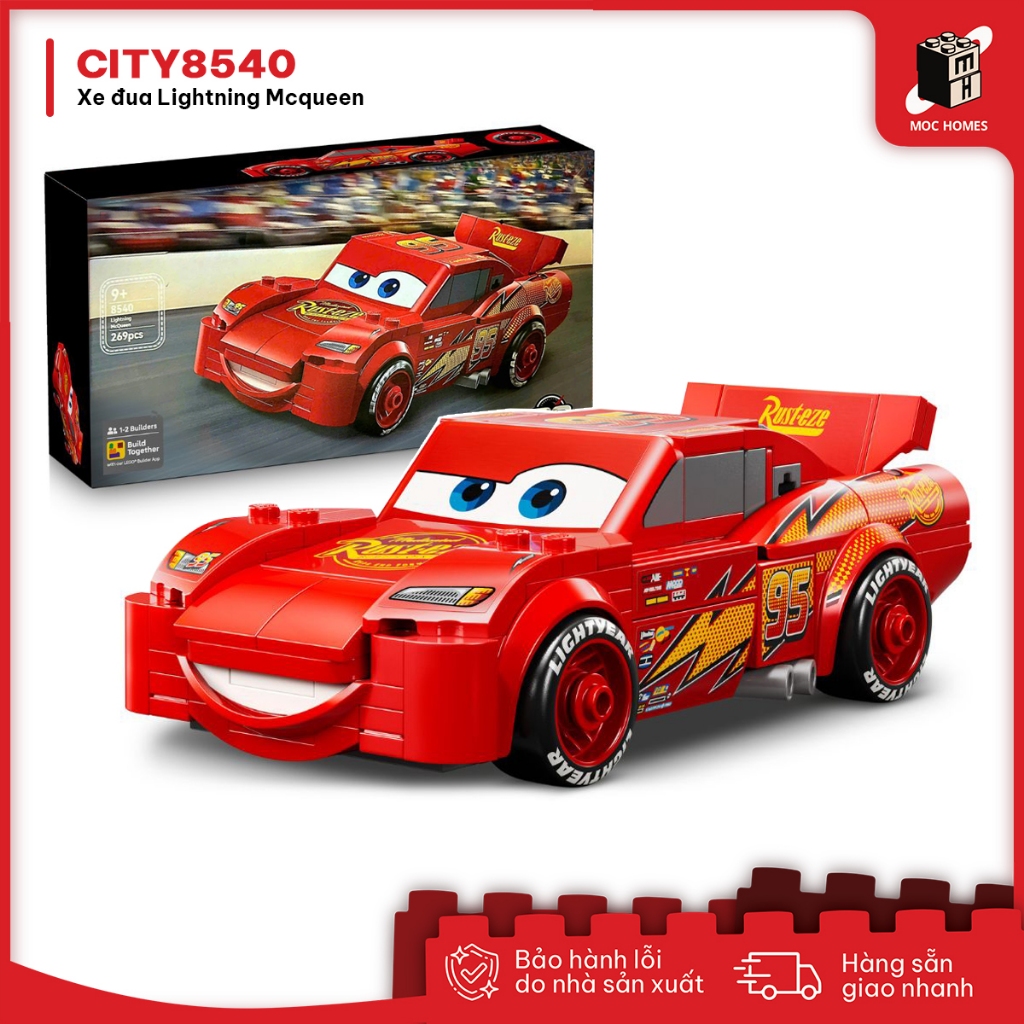 Đồ chơi lắp ráp mô hình xe đua Lightning Mcqueen 8540 | Shopee Việt Nam