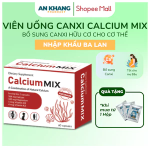 Viên Uống Calcium MIX Hữu Cơ – Bổ Sung Canxi, Magie, D3K2 Nhập Khẩu Ba Lan Cho Mẹ Bầu, Ngừa Loãng Xương