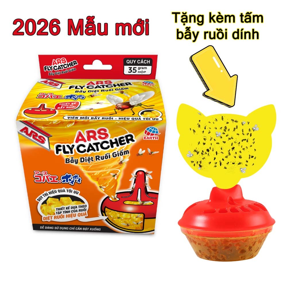 Bẫy Diệt Ruồi Giấm Nhập Nhật Bản - Hiệu Quả 1 Tháng, An Toàn Cho Trẻ Em & Thú Cưng, Dùng Trong Nhà Bếp