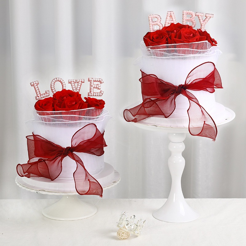 Combo 10 Cuộn Cuộn Voan Lưới Trang Trí Bánh Sinh Nhật 1,8m*13cm Nơ Voan Bó Hoa Viền Sóng DUHA 089