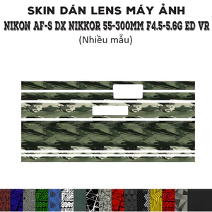 Skin dán Lens Nikon AF-S DX 55-300mm f4.5-5.6G ED VR | Decal Film 3M dán bảo vệ ống kính máy ảnh Nikkor 55-300 mm