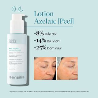 Lotion Aze Tẩy Da Chết Giúp Làm Sạch Mịn, Sáng Da Không Gây Khô Rát Sensilis Azelaic [Peel]