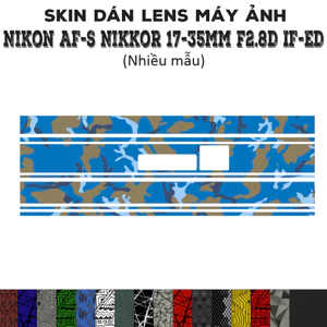 Skin dán Lens Nikon AF-S 17-35mm f2.8D IF-ED (Nhiều mẫu) | Decal Film 3M dán bảo vệ ống kính máy ảnh Nikkor 17-35 mm