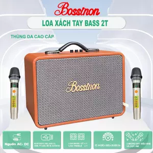 Loa Xách Tay mini Karaoke S12 - Bass 20cm Mạnh Mẽ, Âm Thanh Sống Động, Tặng Kèm 2 Micro