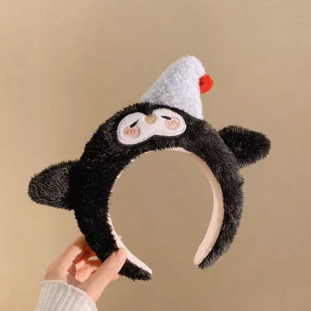 Bờm Tóc Lông Nhung Hình Thú Cute – Băng Đô Cài Tóc Hoạt Hình Đáng Yêu Siêu Mềm Mại