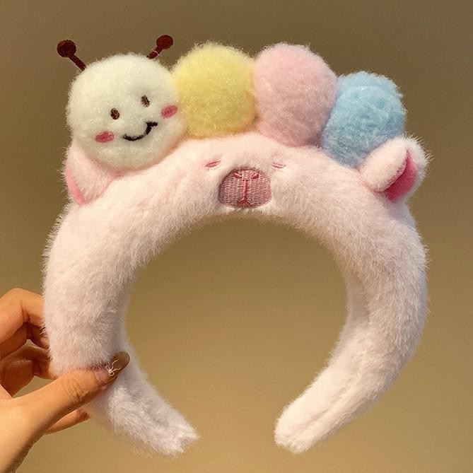Bờm Tóc Lông Nhung Hình Thú Cute – Băng Đô Cài Tóc Hoạt Hình Đáng Yêu Siêu Mềm Mại