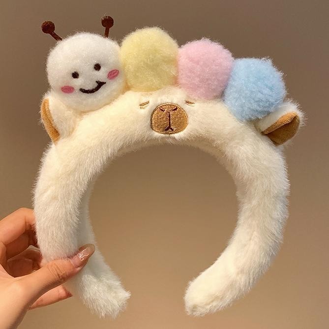 Bờm Tóc Lông Nhung Hình Thú Cute – Băng Đô Cài Tóc Hoạt Hình Đáng Yêu Siêu Mềm Mại
