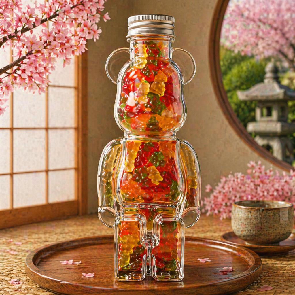 Combo 25 Chai Nhựa Hình Thú 300ml-500ml – Chai Đựng Trà Sữa, Nước Ép, Detox, Đồ Uống Take Away Kèm Nắp