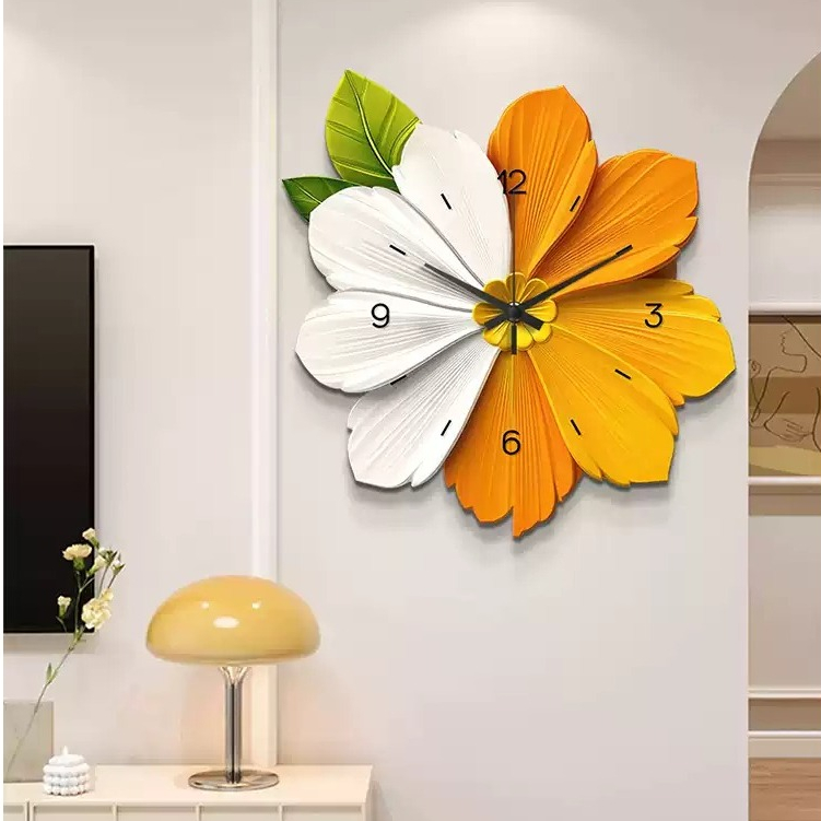 Đồng Hồ Treo Tường "HÌNH HOA" Tráng Gương Kim Trôi Em Ái, Đồng Hồ Treo Tường Hiện Đại, Trang Trí Nhà Cửa, Quà Tặng