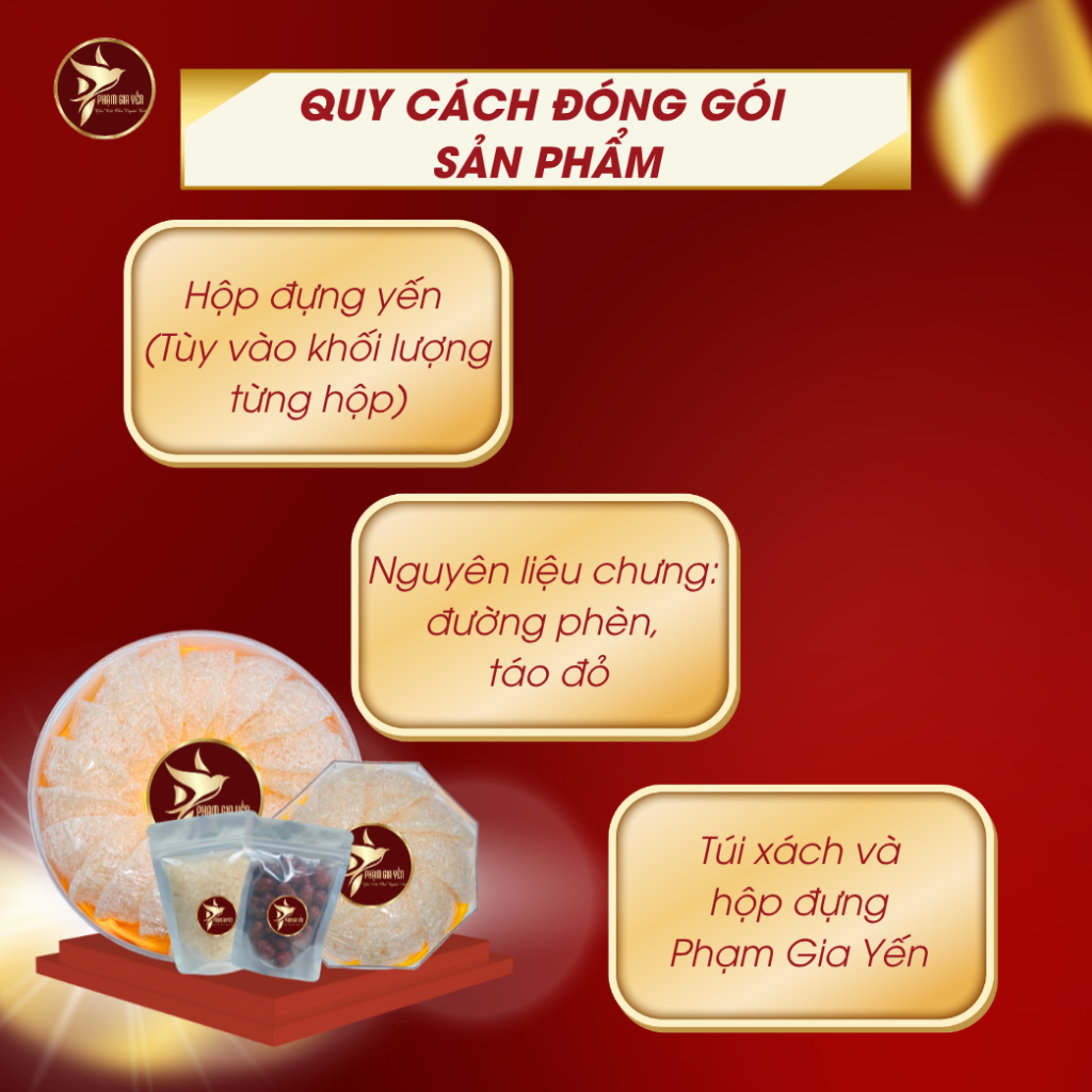 Yến Vụn Đắp Tổ Nguyên Chất 100% Không Pha Trộn Đường - Yến Sào Phạm Gia - Yến Tinh Chế YETC 002