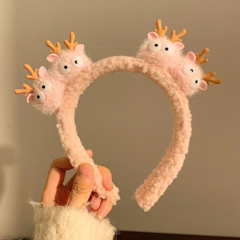 Bờm Tóc Lông Nhung Hoạt Hình 3D – Băng Đô Cài Tóc Sanrio & Động Vật Cute Siêu Mềm