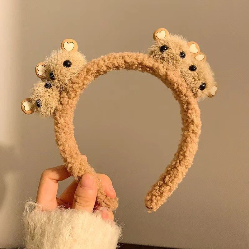 Bờm Tóc Lông Nhung Hoạt Hình 3D – Băng Đô Cài Tóc Sanrio & Động Vật Cute Siêu Mềm