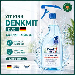 Nước xịt lau kính Denkmit Glasreiniger 1L Đức – Sạch kính không vệt, chống mờ hơi nước, sáng bóng chuẩn EU