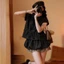 Set Áo Babydoll Chấm Bi Nữ Hari Mix Chân Váy Bí Dáng Xinh, Set Đồ Tiểu Thư Dễ Thương Đi Chơi Đi Dạo Set2050