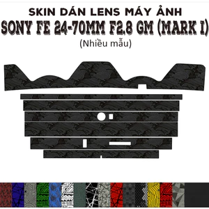 Skin dán Lens Sony FE 24-70mm f2.8 GM (Mark 1) (Nhiều mẫu) | Decal Film 3M dán bảo vệ ống kính máy ảnh 24-70 mm