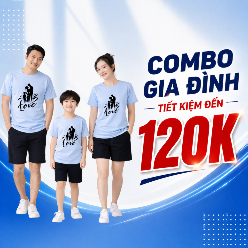Áo Thun Gia Đình Cotton In Hình Family – Set Áo Gia Đình Đi Chơi, Du Lịch F772 | JJ Kids Fashion