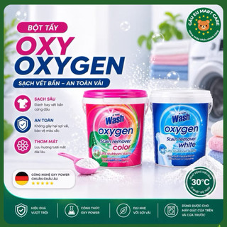 Bột tẩy Oxy At Home Wash Oxygen 900g/1000g – Tẩy sạch vết bẩn, trắng sáng & giữ màu, không chứa clo