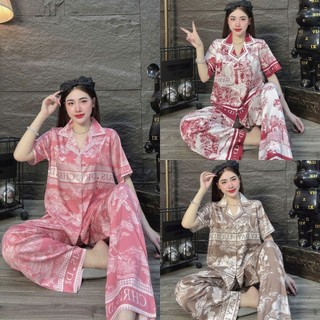 Đồ Bộ Pijama Lụa latin Lụa mịn Tơ Tằm ,Có Nhiều Màu.Size 45-60 kg,,Quần Dài ,Tay Áo Dài , Ngắn,, Dành Cho Nữ!