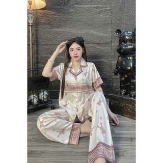 Đồ Bộ Pijama Lụa latin Lụa mịn Tơ Tằm ,Có Nhiều Màu.Size 45-60 kg,,Quần Dài ,Tay Áo Dài , Ngắn,, Dành Cho Nữ!