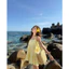Váy 2 Dây Buộc Nơ Mặc Đi Biển . Đầm Đũi 3 Tầng , Babydoll Bánh Bèo Tiểu Thư Ulzzang