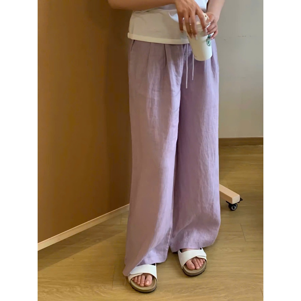 𝗟𝗮𝗻 𝗣𝗮𝗻𝘁𝘀 - Quần Linen Tưng PRE full chun