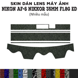 Skin dán Lens Nikon AF-S 35mm f1.8G ED (Nhiều mẫu) | Decal Film 3M dán bảo vệ ống kính máy ảnh Nikkor 35 mm