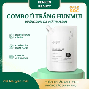 Kem Ủ Trắng, Tắm Trắng HUNMUI dưỡng trắng da toàn thân 300g, cấp ẩm, sáng da, không vệt trắng ảo