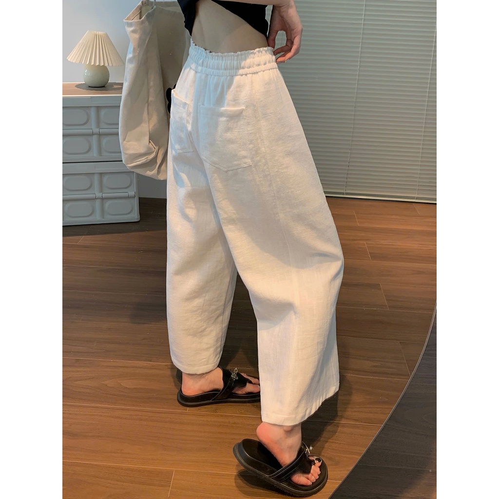 𝗥𝗢𝗠𝗬 𝗣𝗔𝗡𝗧𝗦 - Quần Linen Xương cá full chun