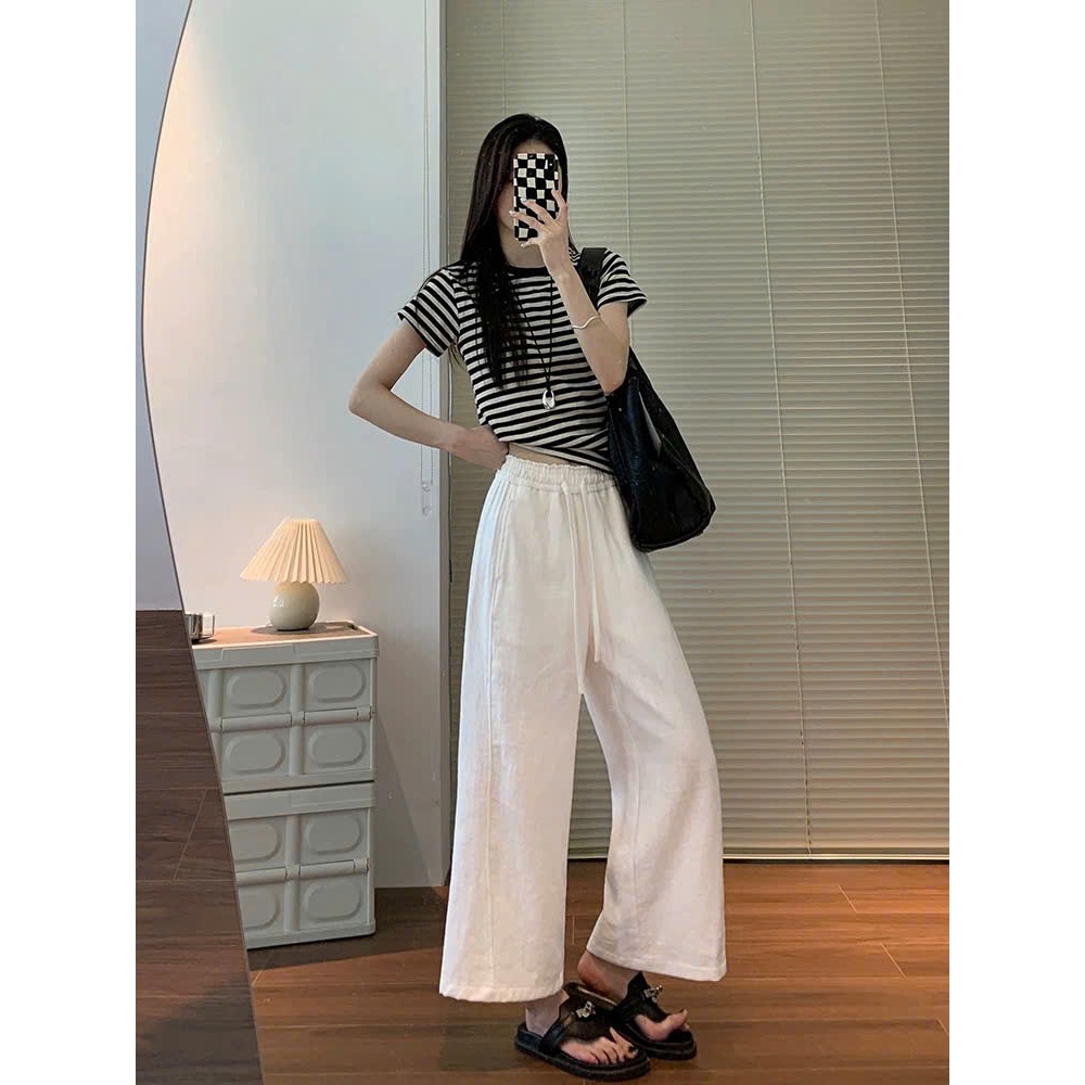 𝗥𝗢𝗠𝗬 𝗣𝗔𝗡𝗧𝗦 - Quần Linen Xương cá full chun