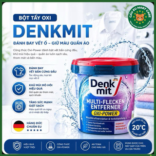 Bột tẩy quần áo Denkmit Oxi Power 750g – Tẩy vết bẩn cứng đầu, khử mùi, sáng sạch chuẩn Đức