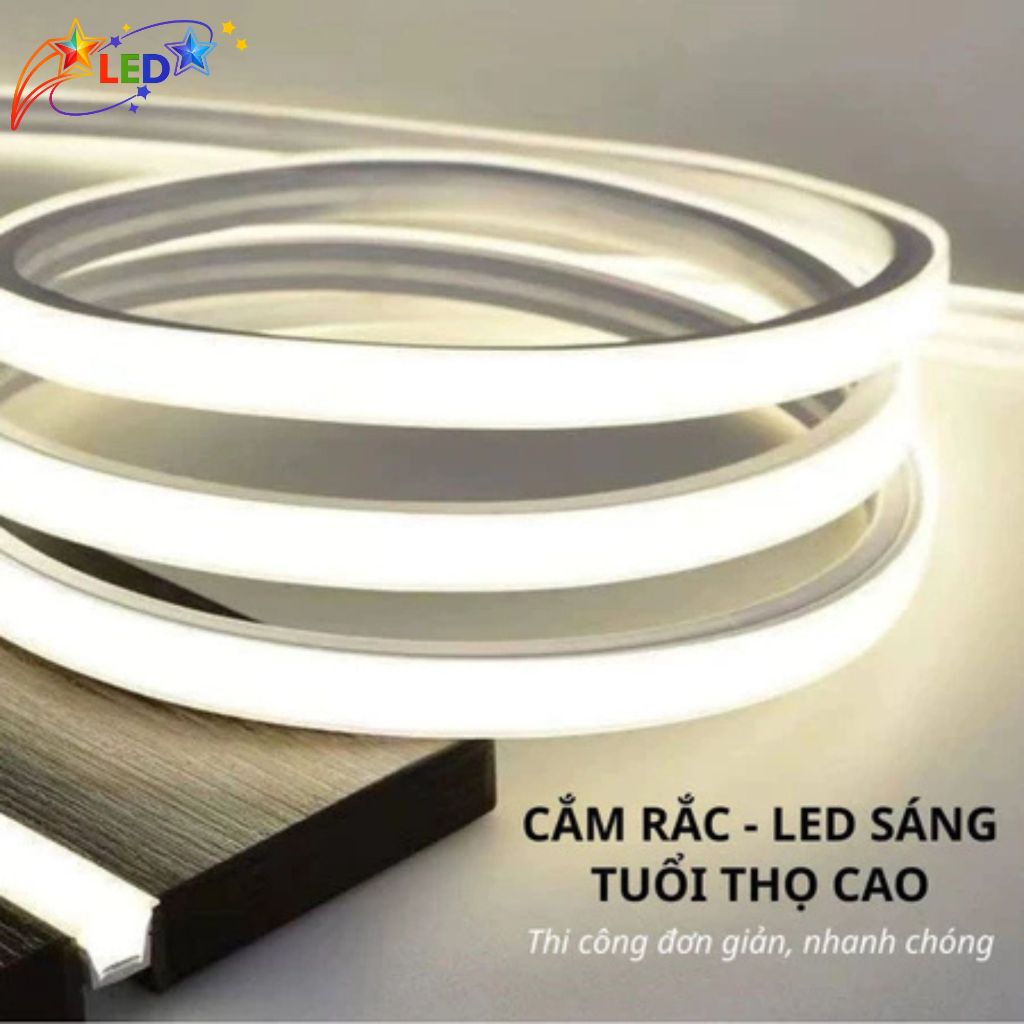 LED Silicon 24V-12V Siêu Sáng, Cắt Mọi Điểm dùng cho nội thất cao cấp_ Giá Mét (CHƯA KÈM NGUỒN)