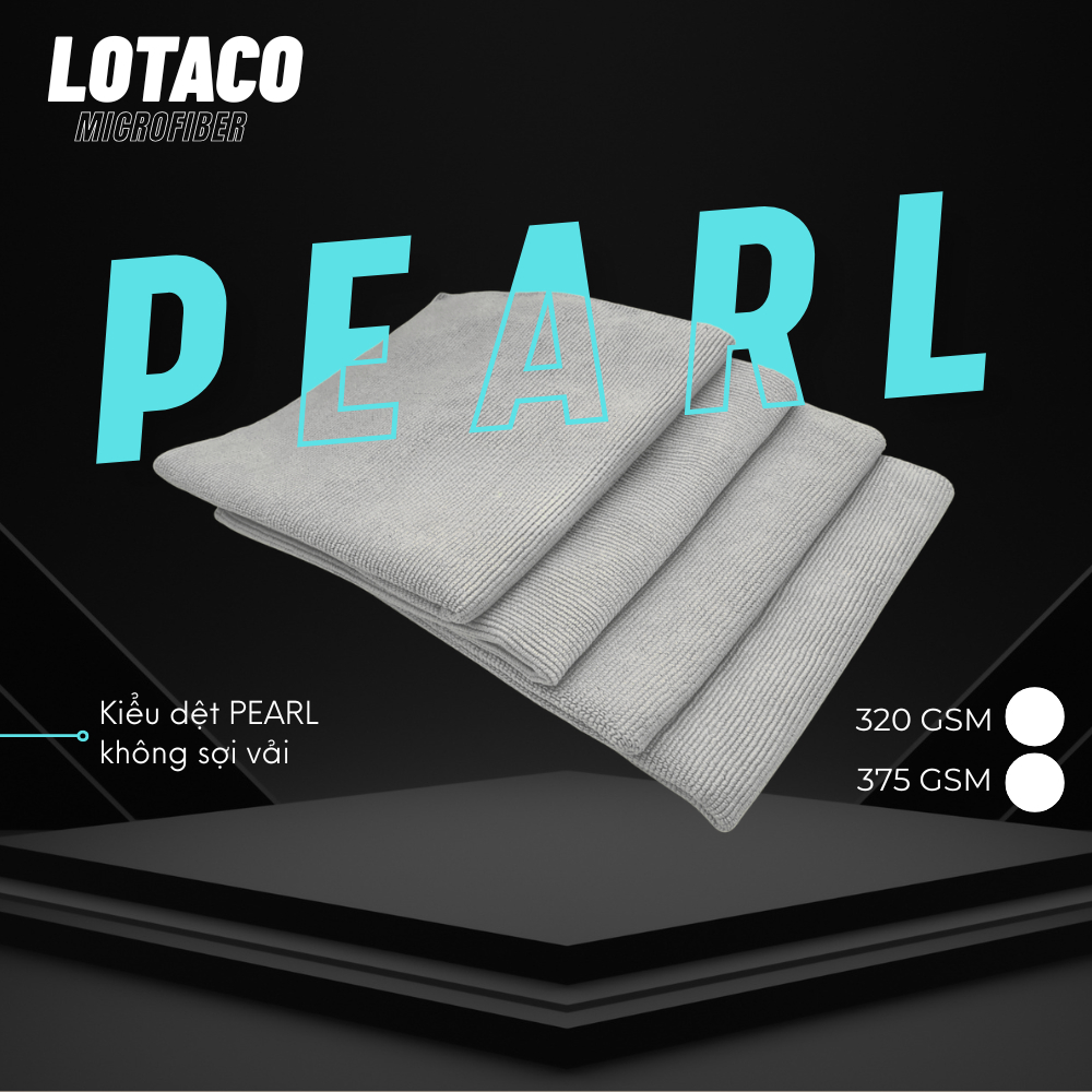Khăn lau chăm sóc xe đa năng cao cấp PEARL Lotaco( tốt nhất cho ceramic) 40 x40 cm | BigBuy360 - bigbuy360.vn