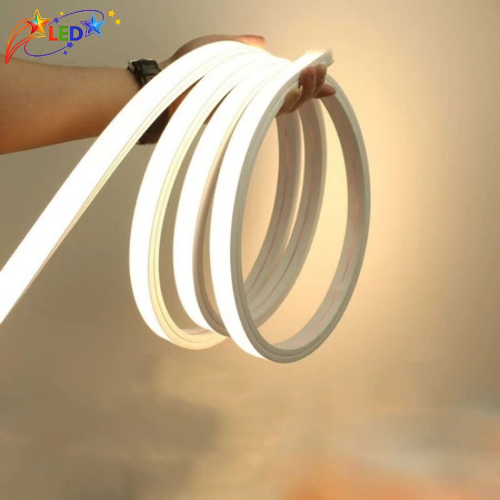 [TẶNG PHÍCH CẮM] Đèn LED Dán COB 220V Bọc Silicon Chống Nước Siêu Sáng Trang Trí Kệ Bắt Trần Decor Phòng