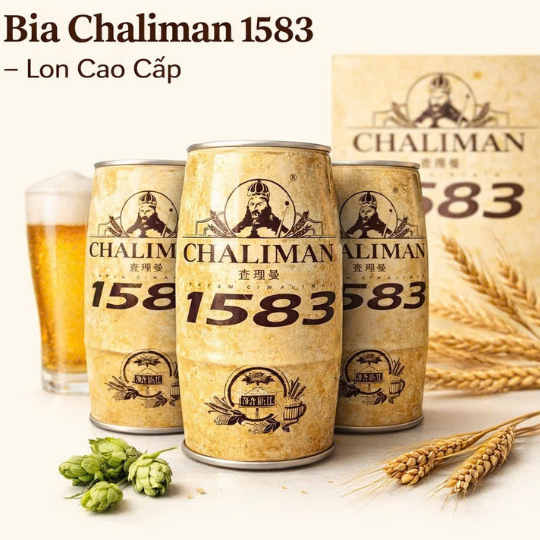 CHALIMAN 1583 - Đồ Uống Lúa Mạch Lên Men Lon Lớn 1L – Đồ Uống Nhập Khẩu Vị Lúa Mạch Đậm Vị sẵn hàng giao nhanh
